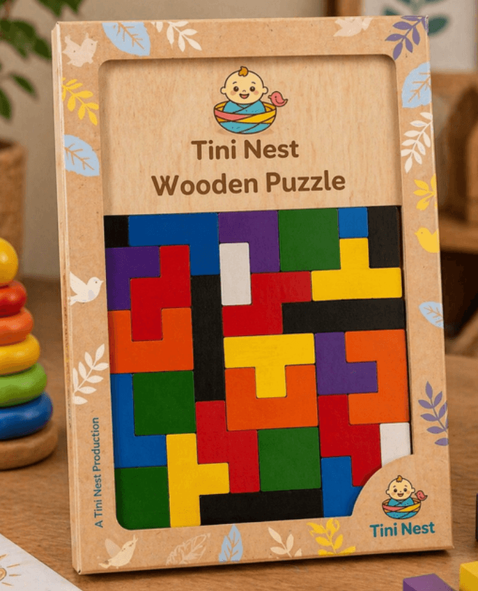 Wooden Russian Block Puzzle