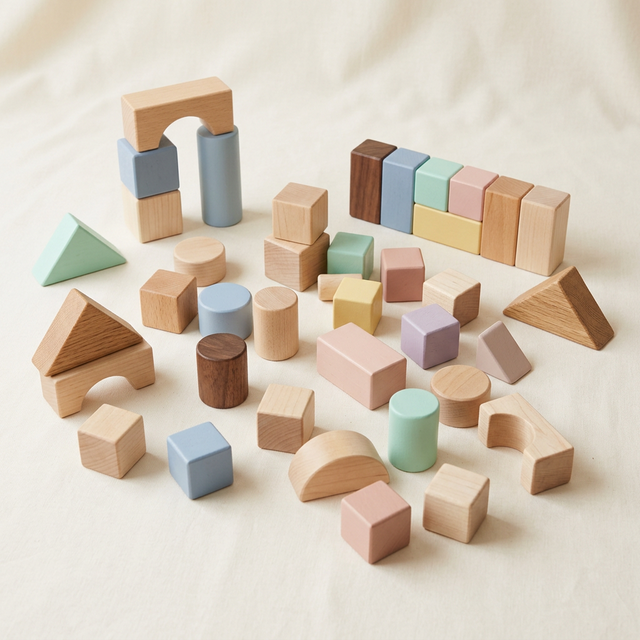 Wooden Building Blocks (50 pc)